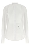 Poplin Shirt with Piqué Bib