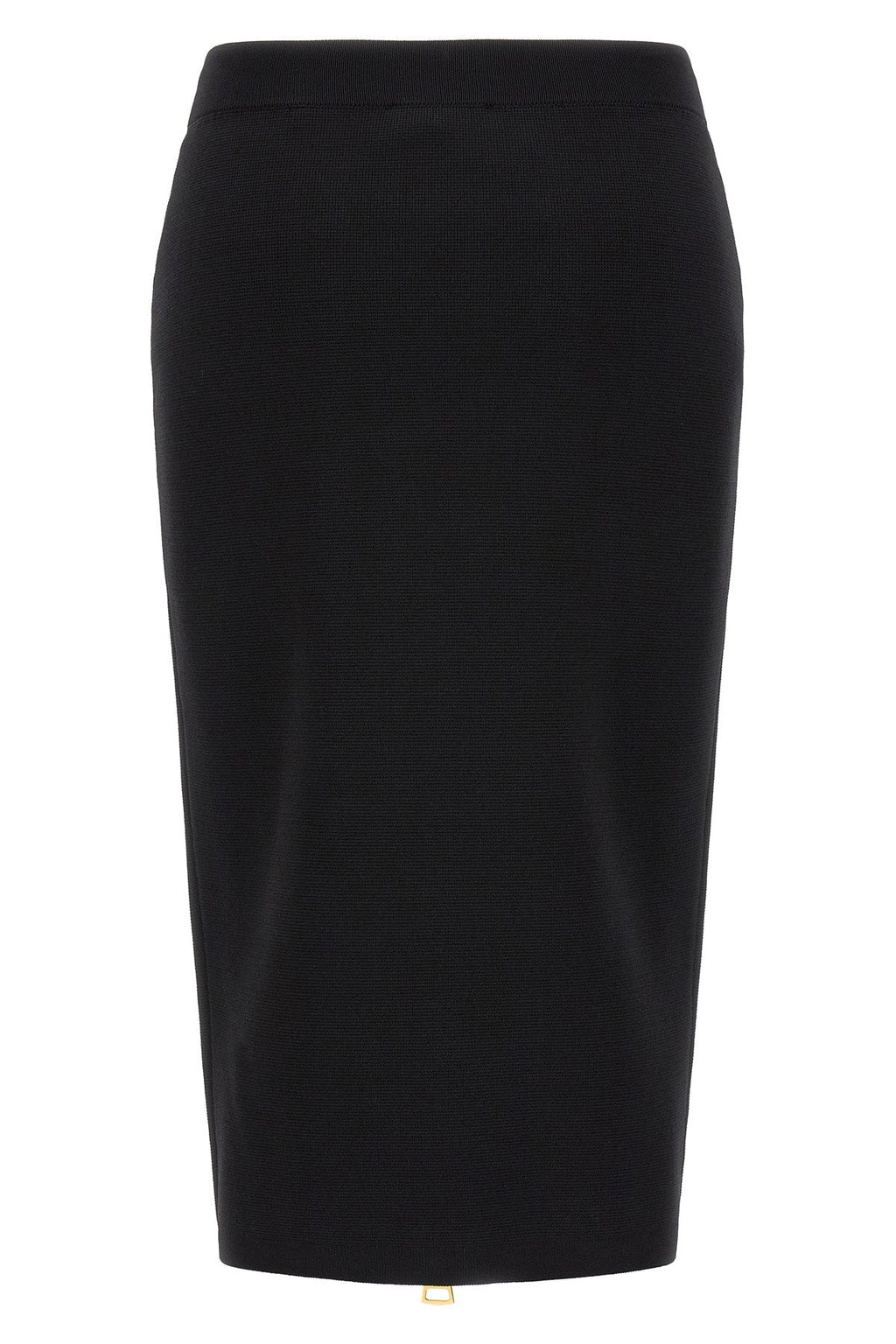 Elisabetta Franchi Midi Skirt with Two-Way Zipper