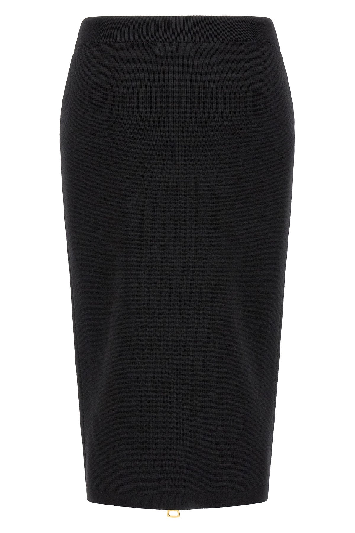 Elisabetta Franchi Midi Skirt with Two-Way Zipper