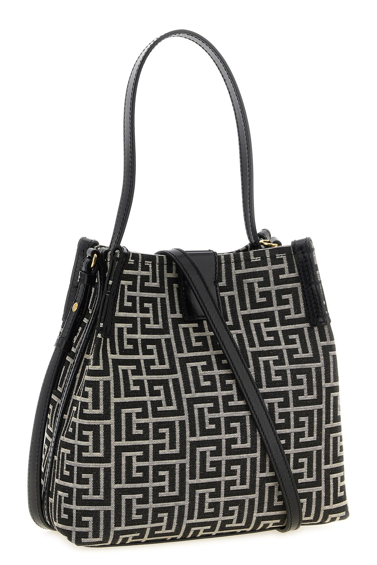 Balmain Bucket Bag with Jacquard Monogram