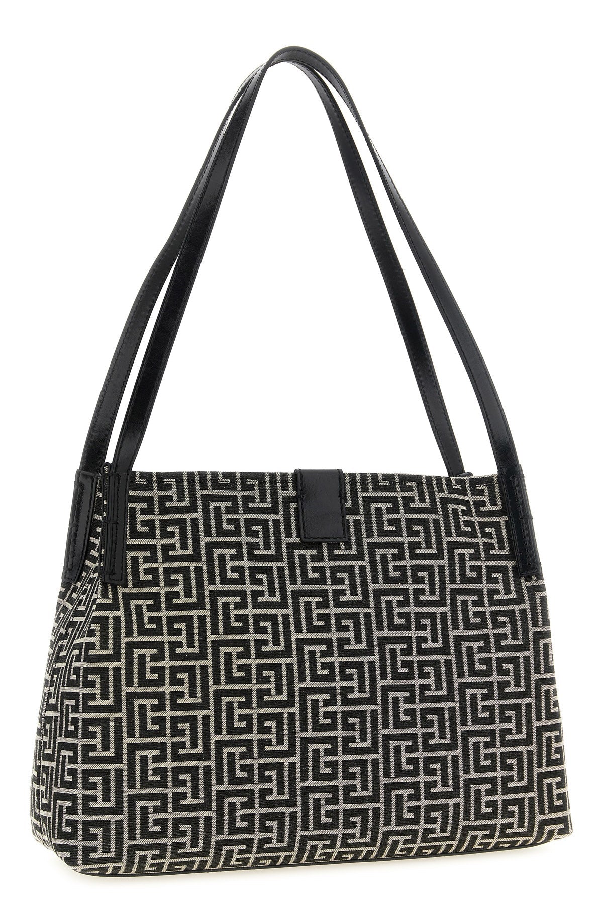 Balmain Monogram Jacquard Shoulder Bag