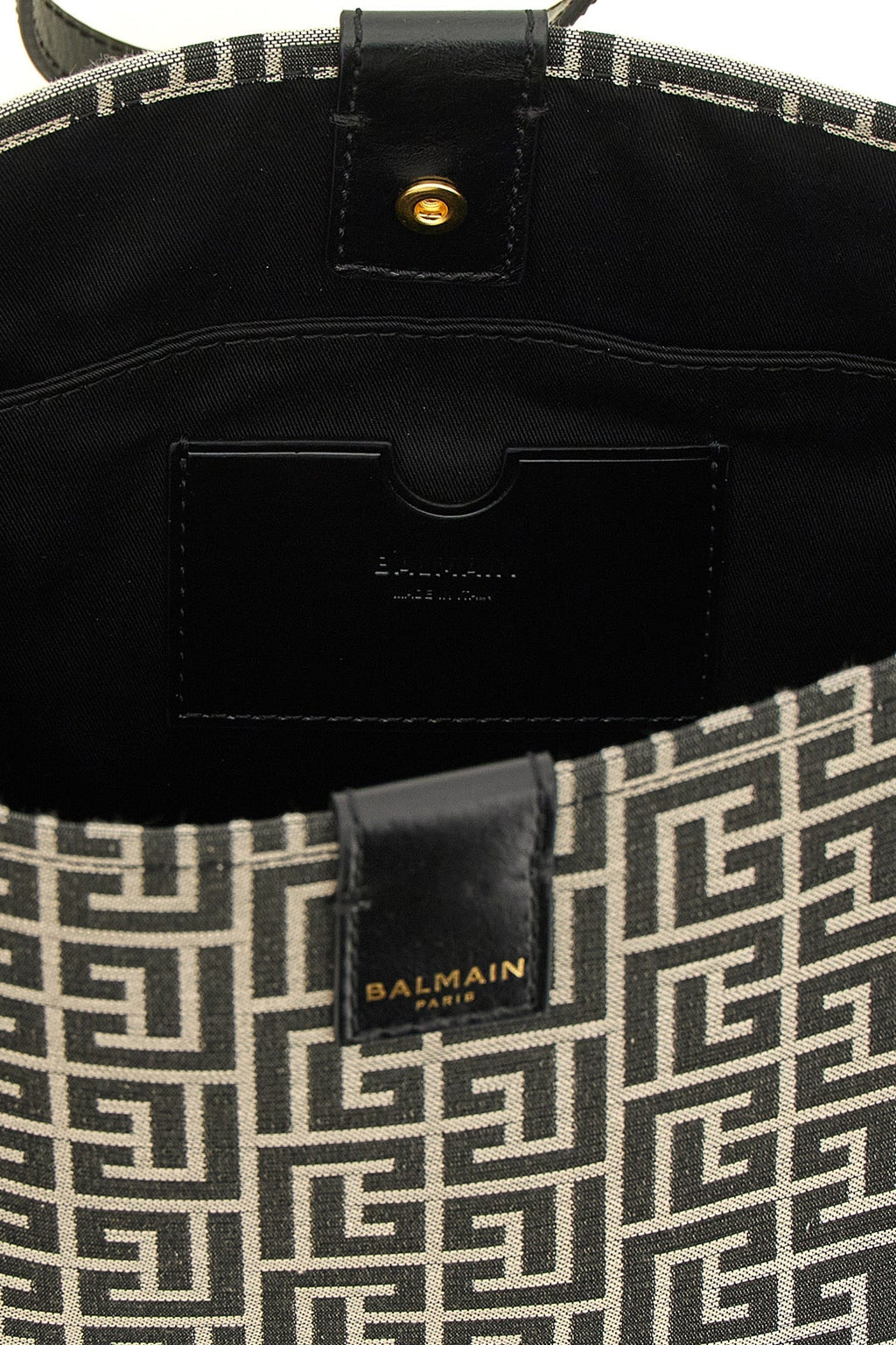 Balmain Monogram Jacquard Shoulder Bag