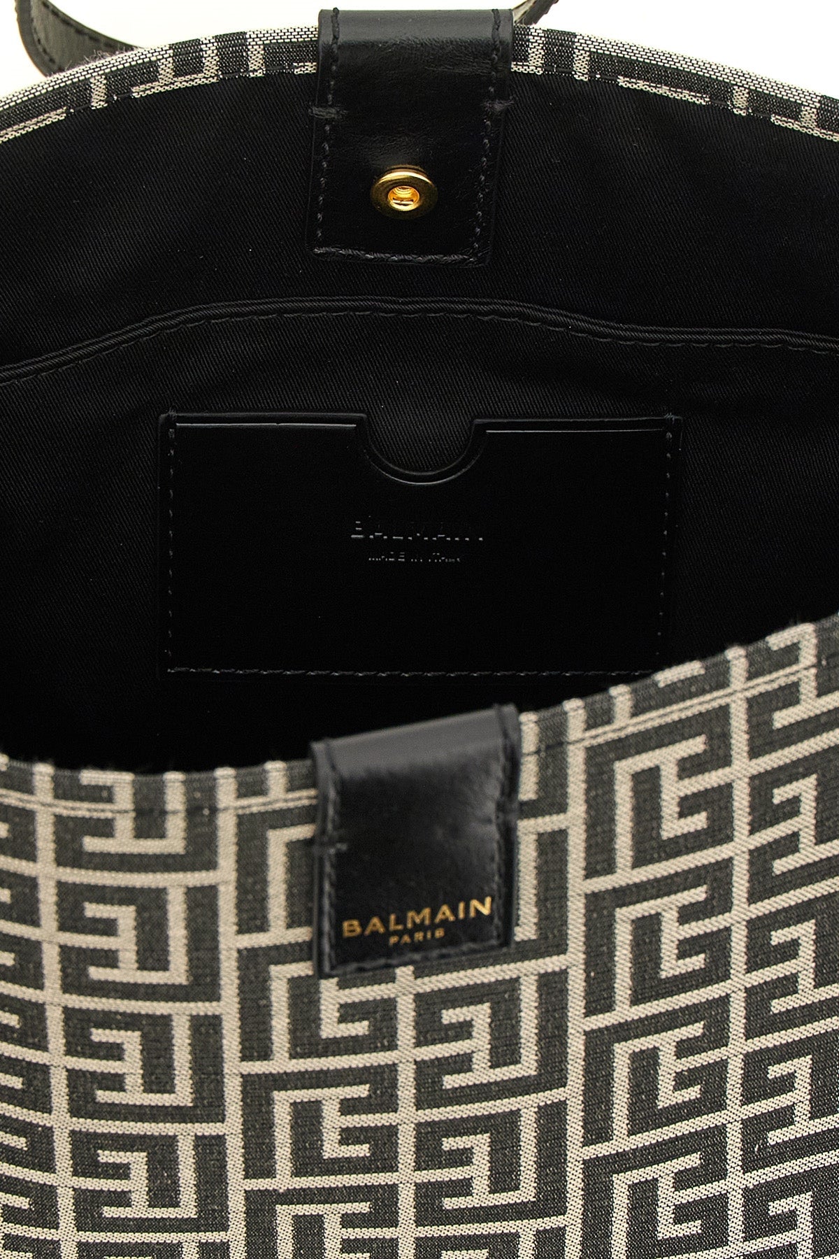 Balmain Monogram Jacquard Shoulder Bag