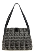 Balmain Monogram Jacquard Shoulder Bag