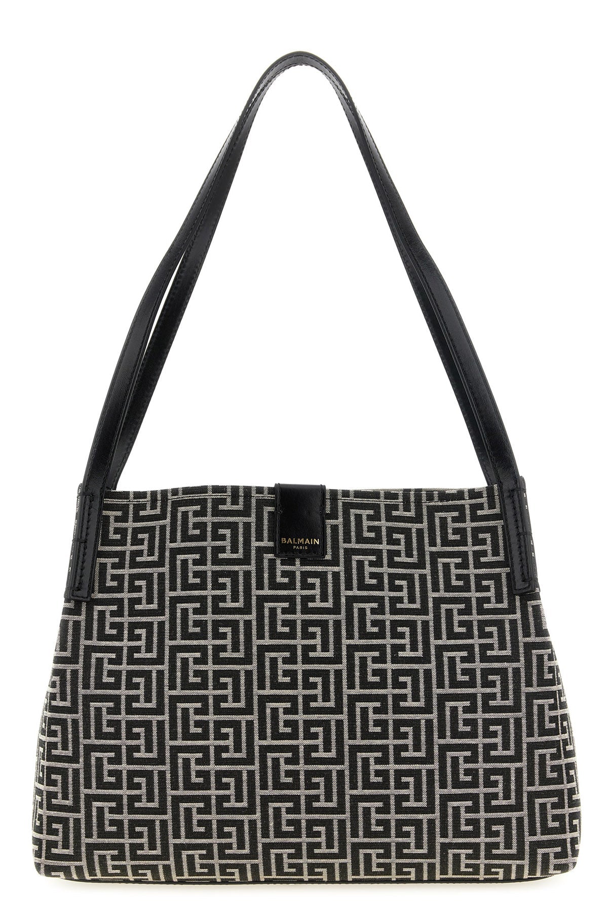 Balmain Monogram Jacquard Shoulder Bag