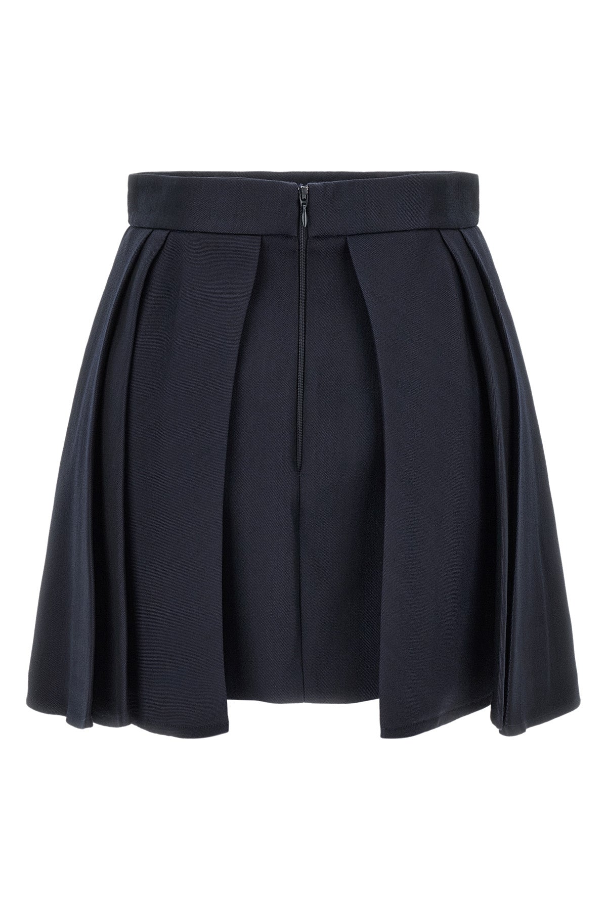 Elisabetta Franchi Mini Skirt With Structured Pleats