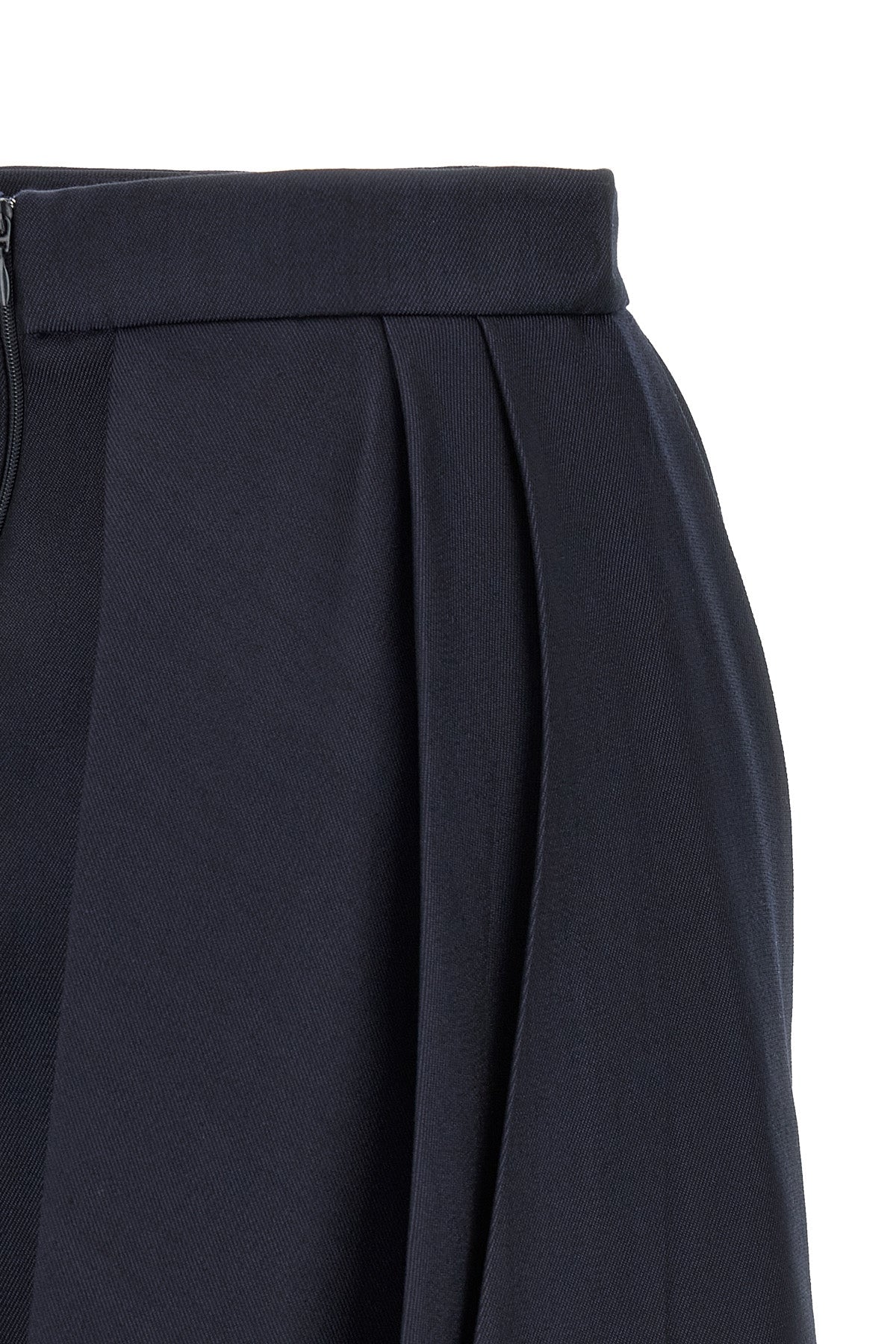 Elisabetta Franchi Mini Skirt With Structured Pleats
