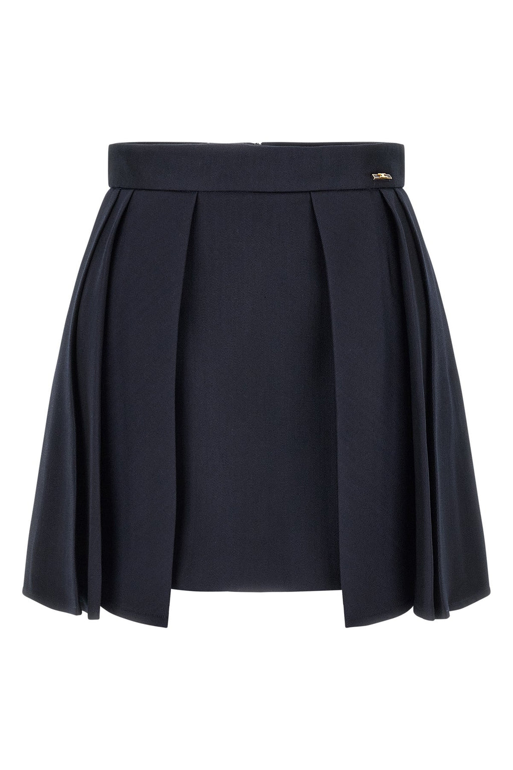 Elisabetta Franchi Mini Skirt With Structured Pleats