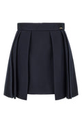 Elisabetta Franchi Mini Skirt With Structured Pleats