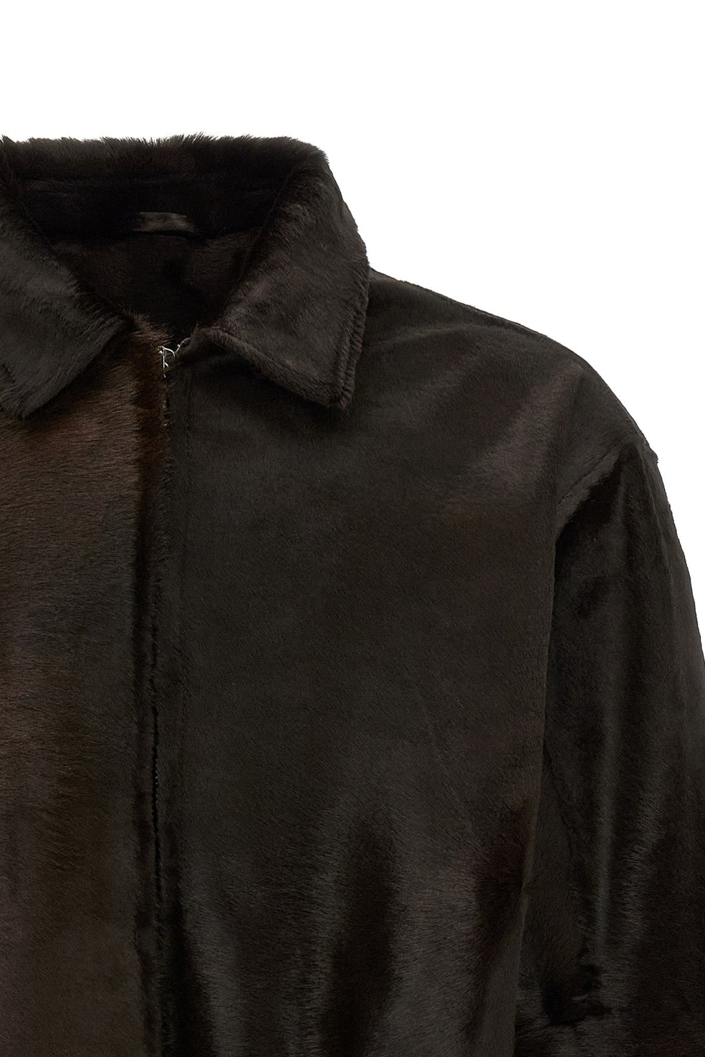 Giorgio Brato Leather Jacket - Pony Hair Effect Texture