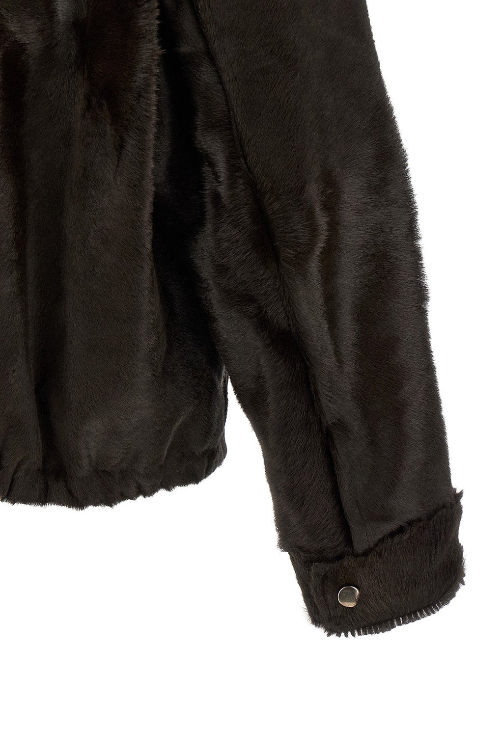 Giorgio Brato Leather Jacket - Pony Hair Effect Texture