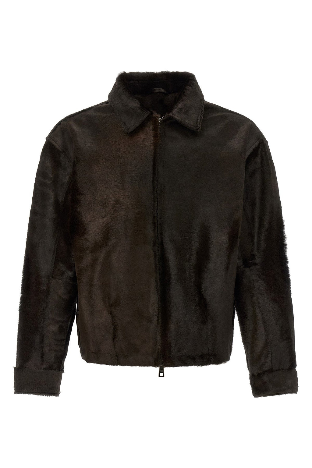 Giorgio Brato Leather Jacket - Pony Hair Effect Texture