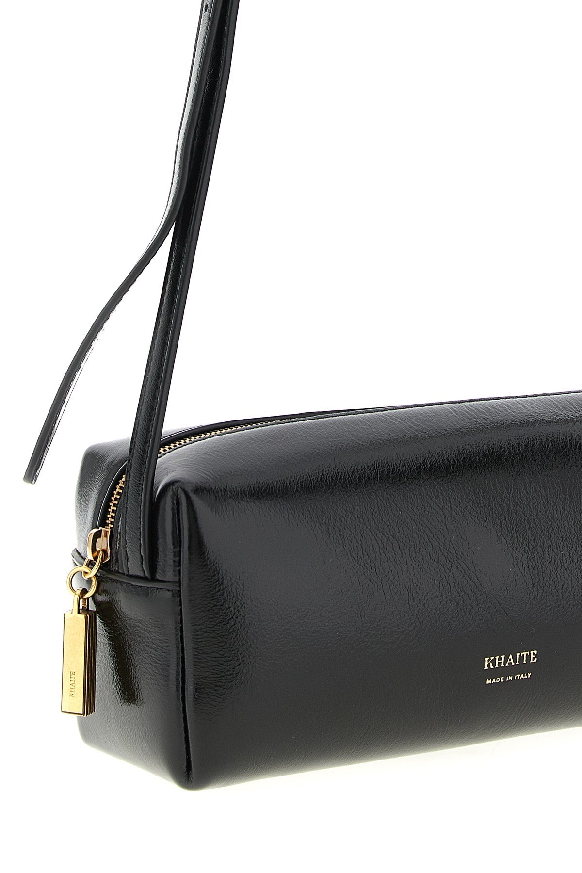 KHAITE Kye mini crossbody bag in black leather