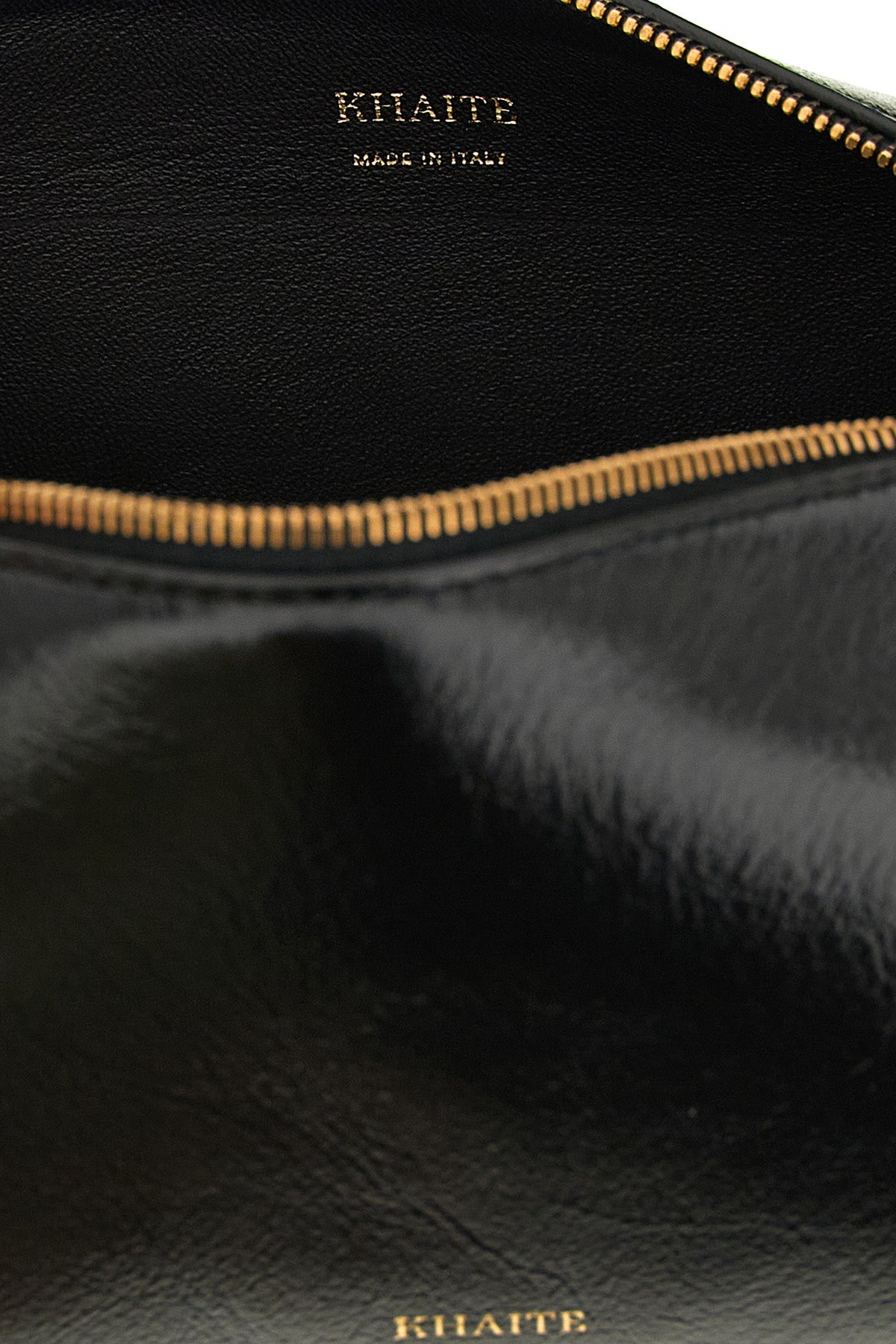 KHAITE Kye mini crossbody bag in black leather