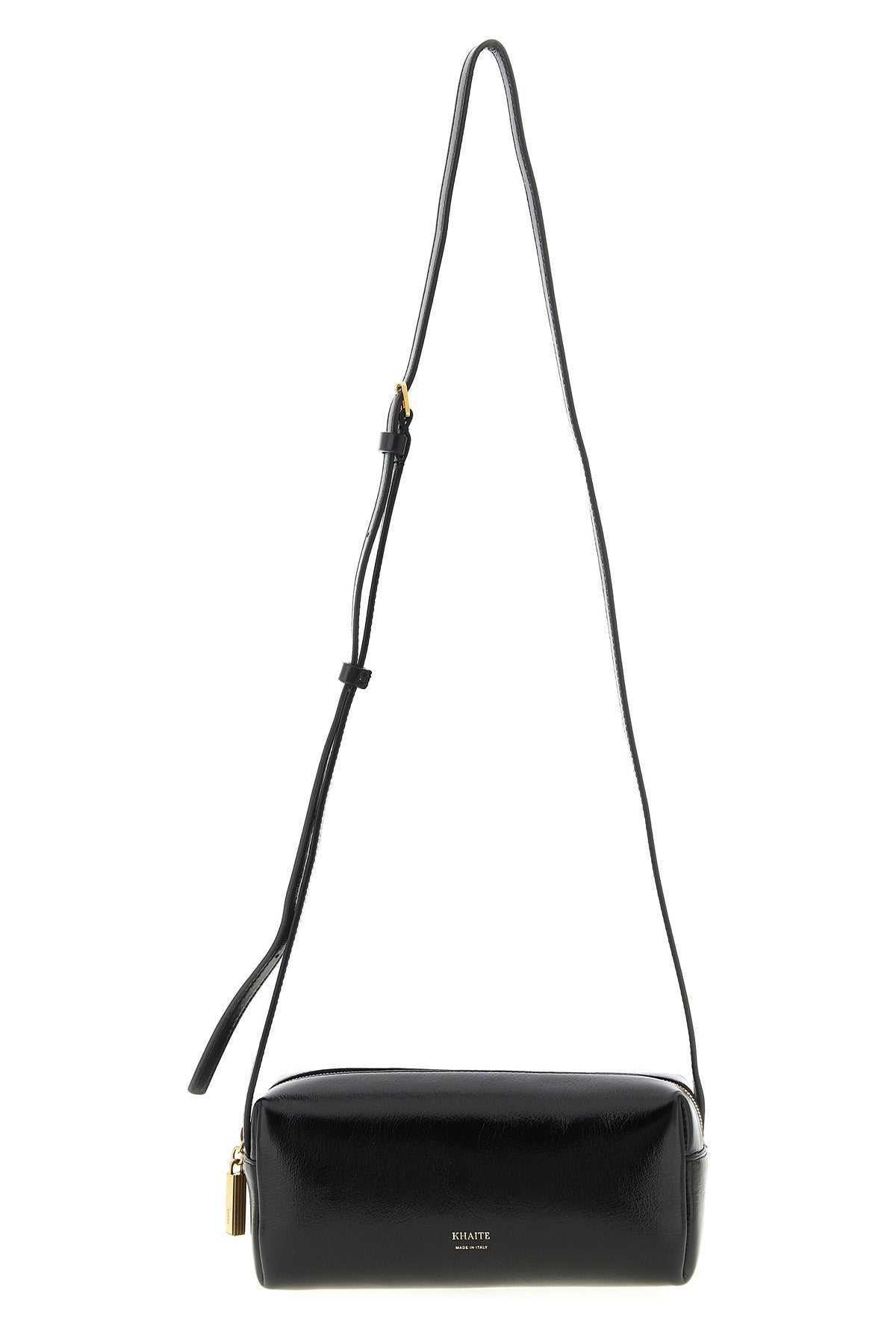 KHAITE Kye mini crossbody bag in black leather