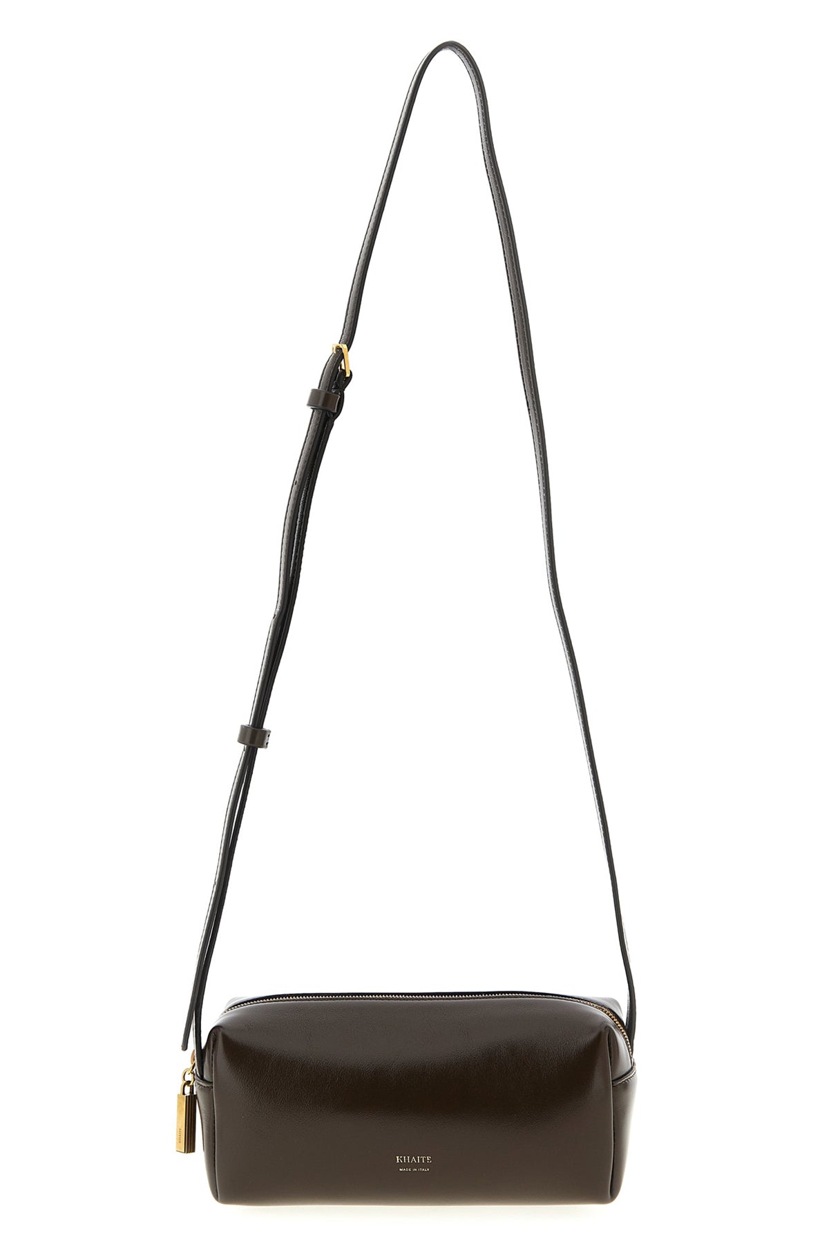 Khaite Kye Mini Crossbody Bag Brown Leather