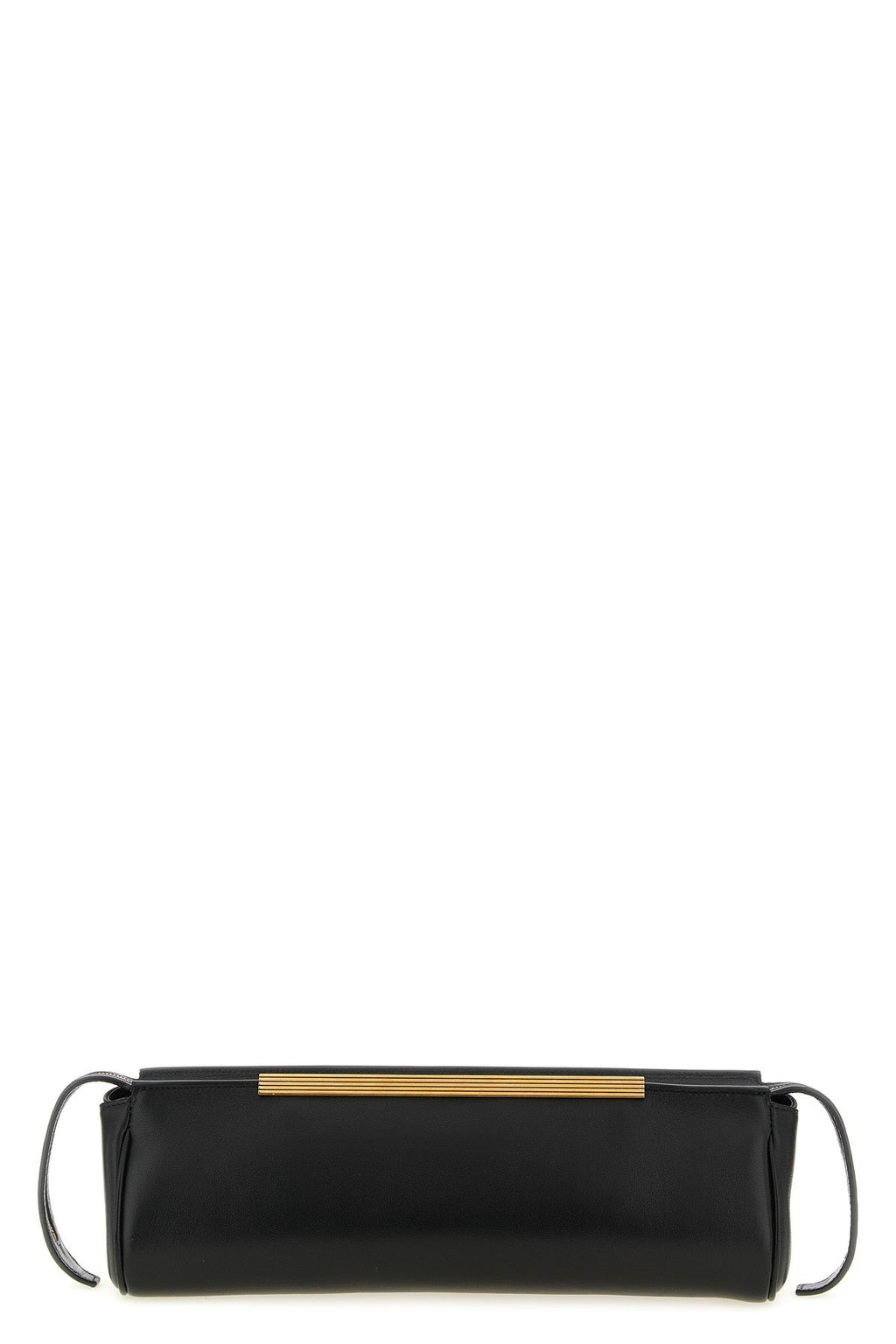 KHAITE Clutch With Ribbed Gold-Tone Bar