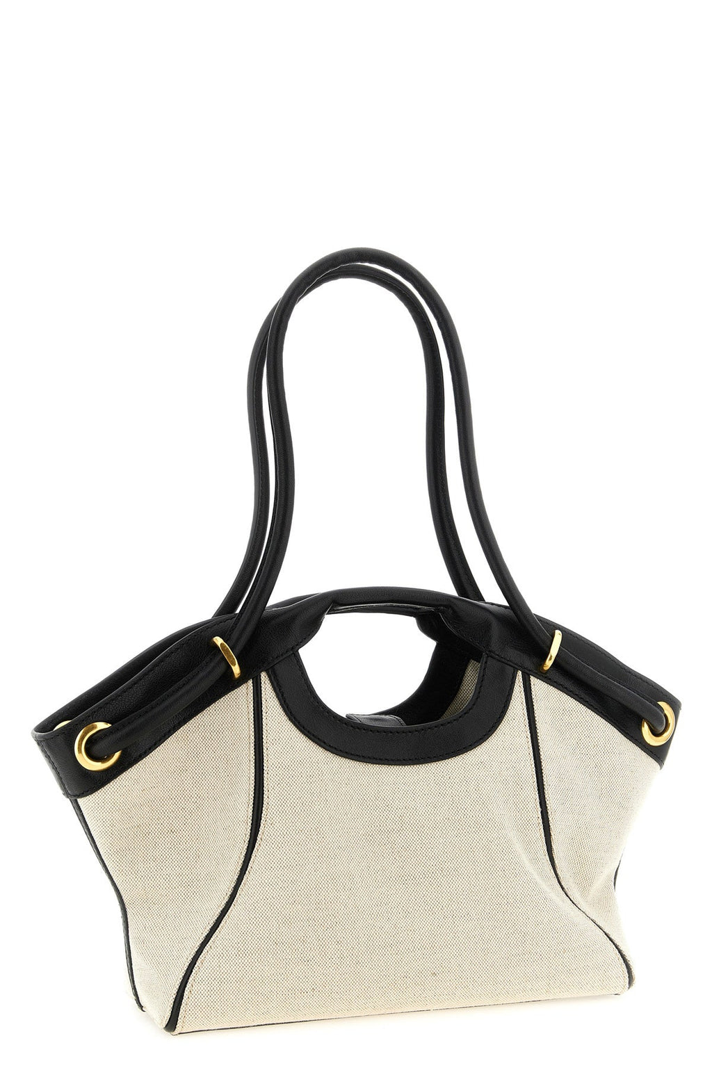 Balmain Tote Bag with gold-tone metal eyelets