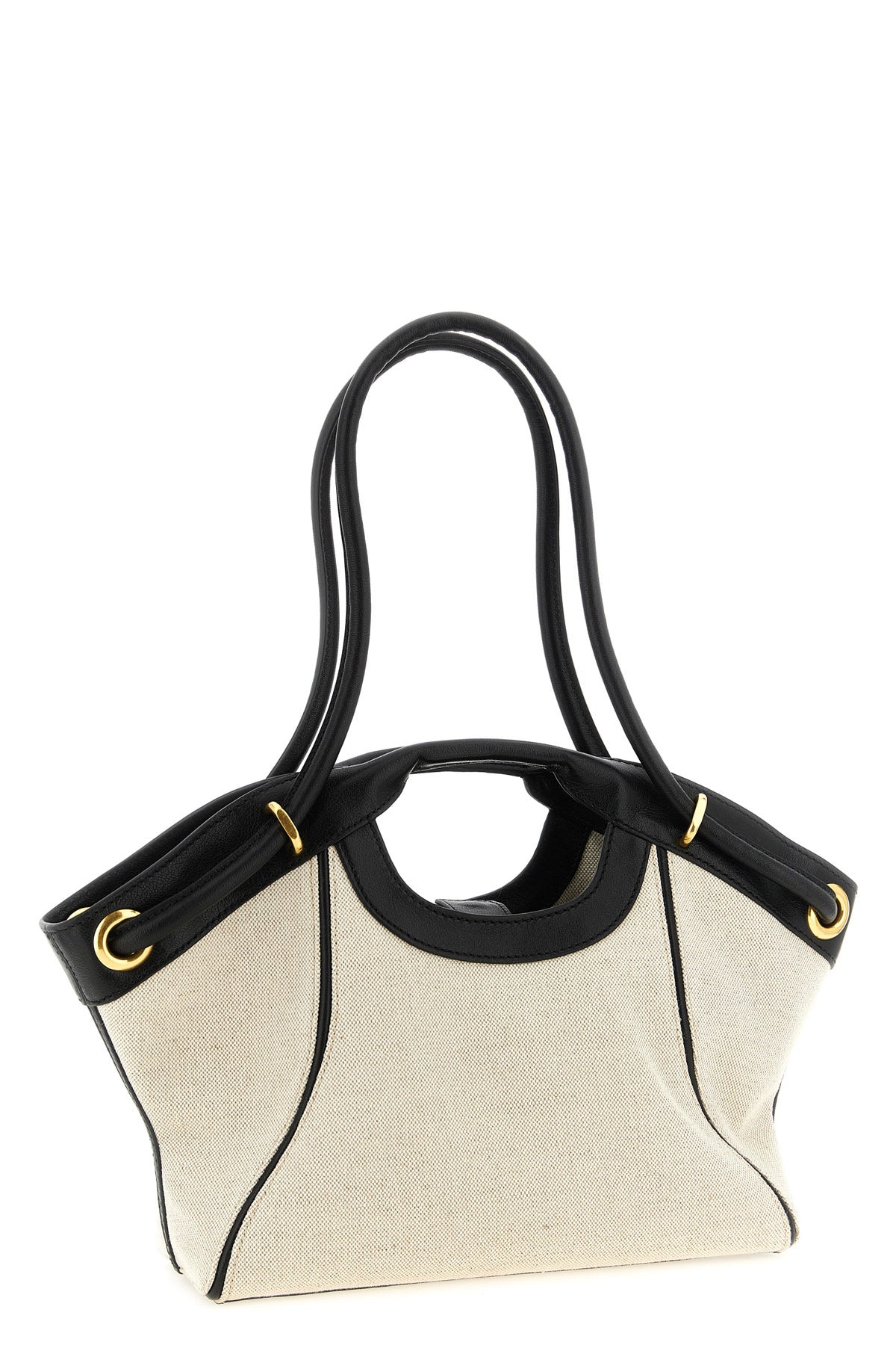 Balmain Tote Bag with gold-tone metal eyelets