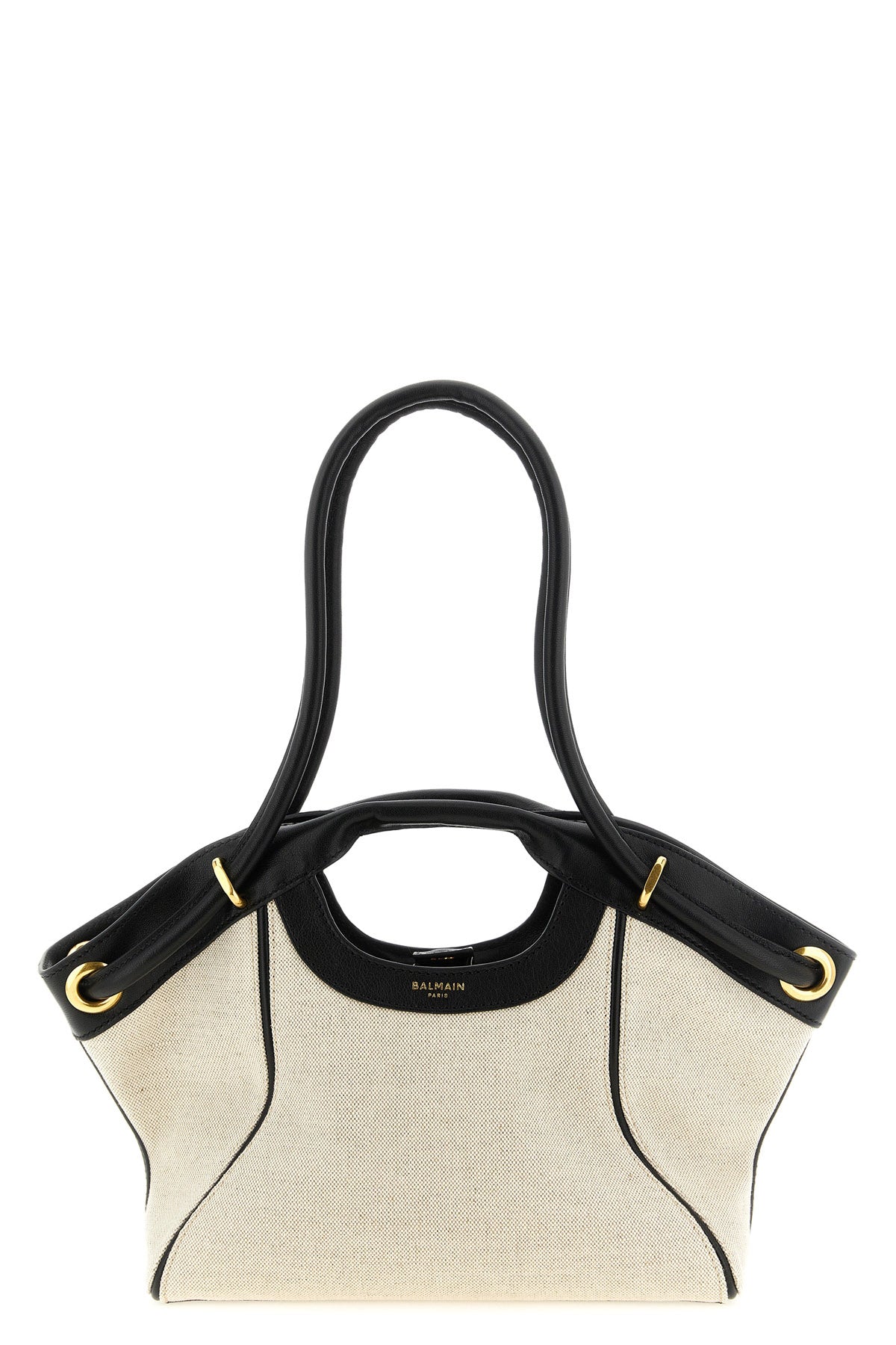 Balmain Tote Bag with gold-tone metal eyelets