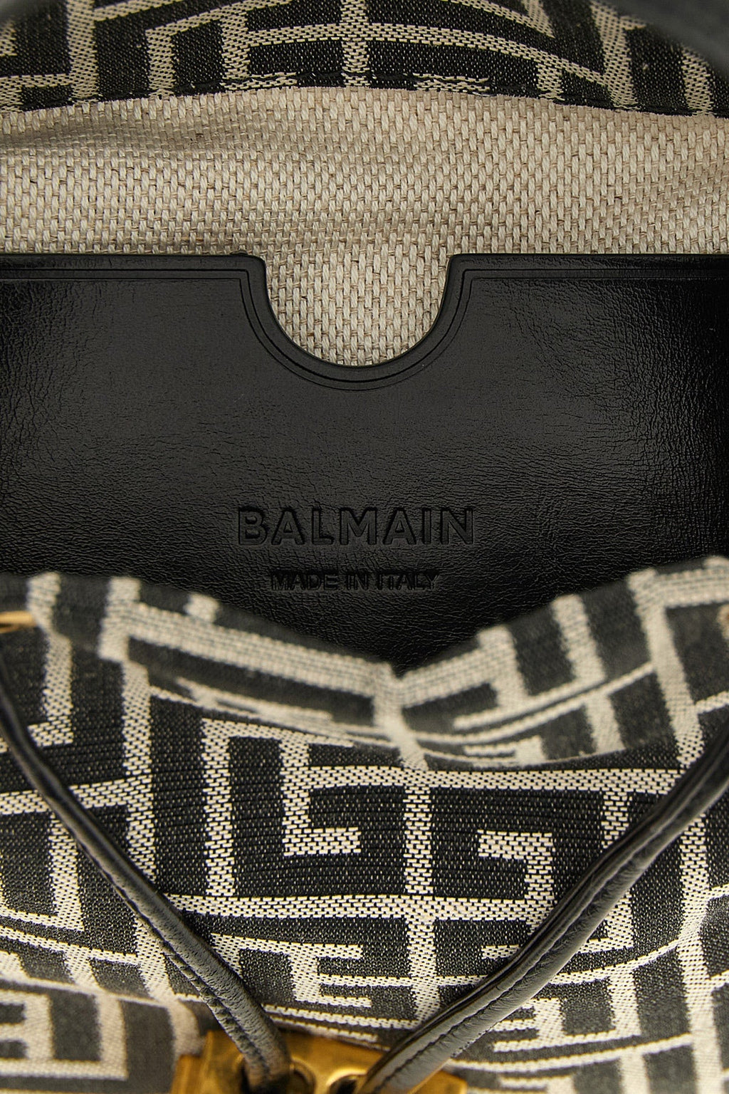 Balmain Pulse Bucket Bag With Metal Logo Detail