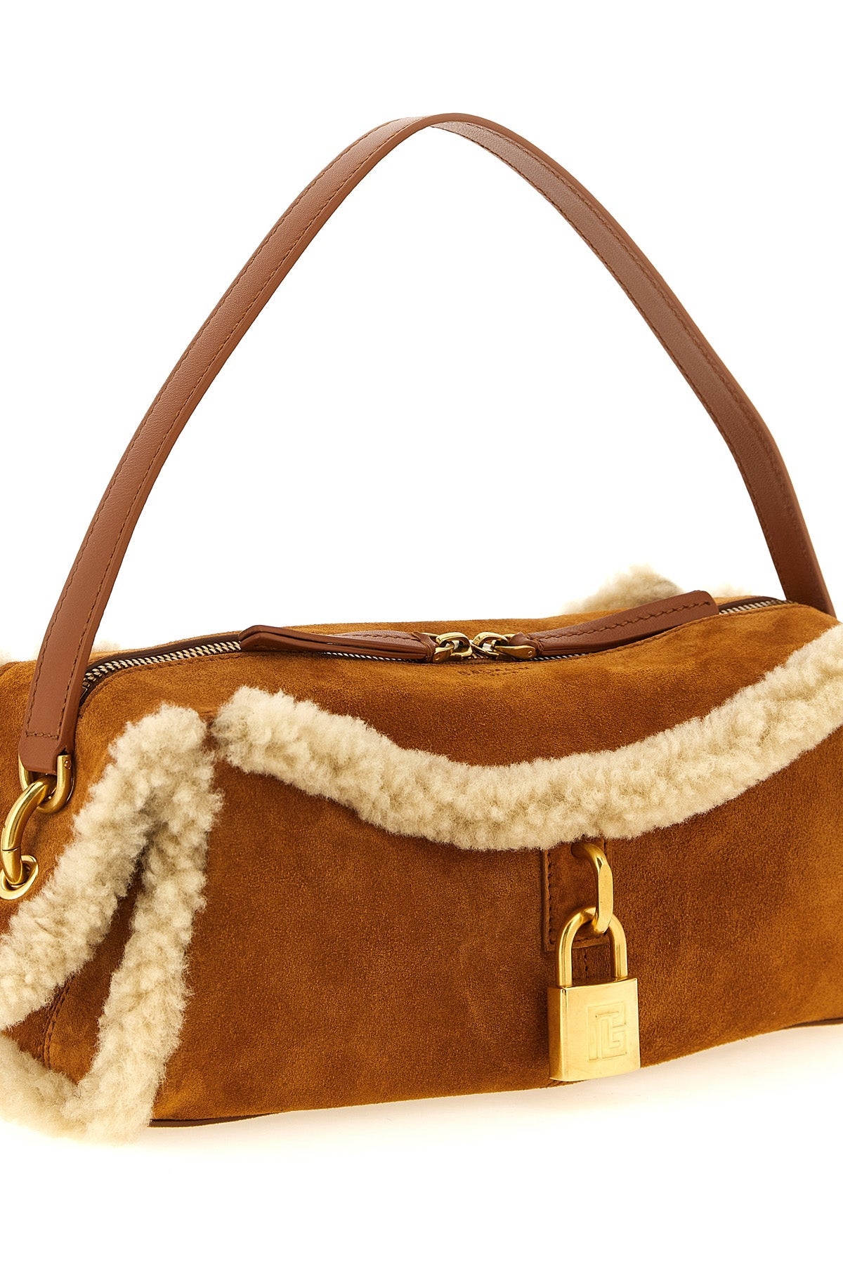 Balmain Pulse Crossbody Bag with Padlock Detail