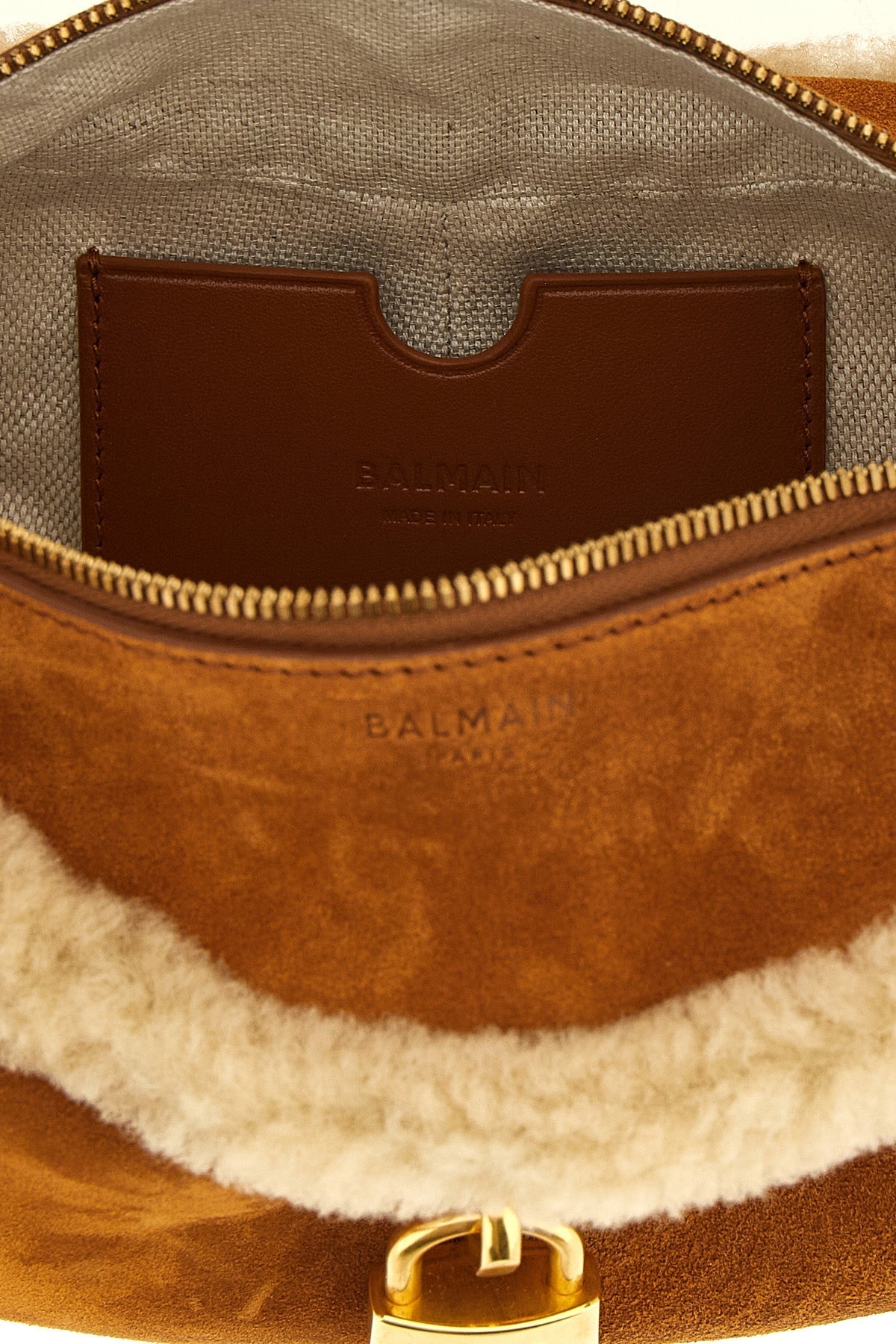 Balmain Pulse Crossbody Bag with Padlock Detail