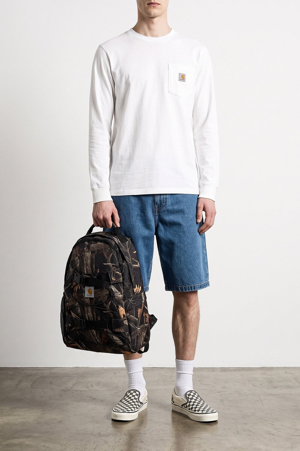 Carhartt WIP Structured Denim Bermuda Shorts