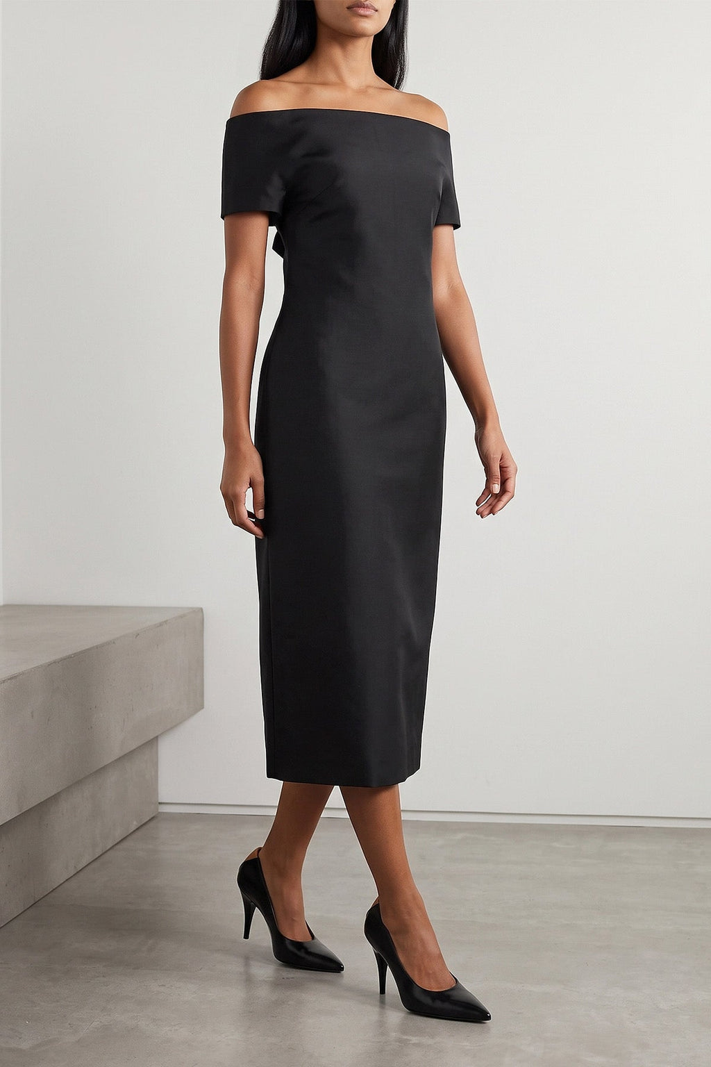 The Off-Shoulder Midi Dress