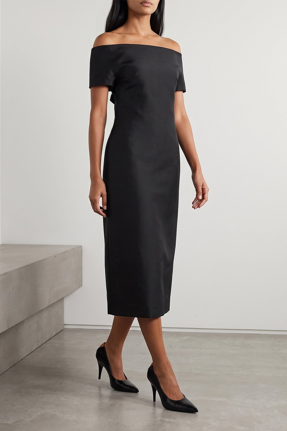 The Off-Shoulder Midi Dress