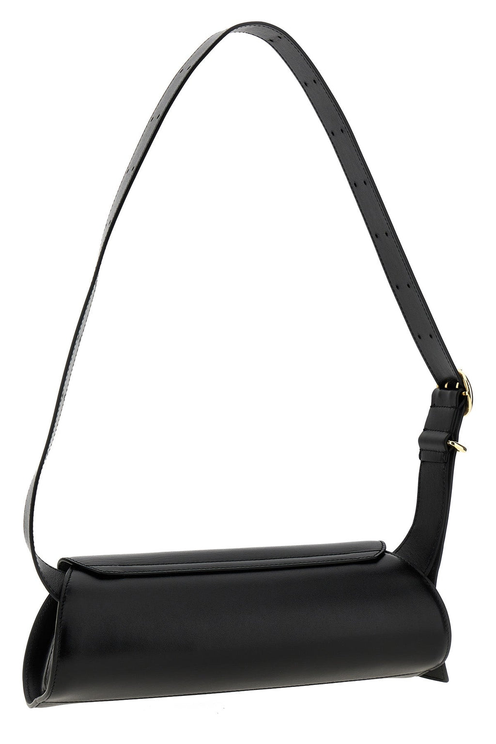 Jil Sander Cannolo Shoulder Bag With Gold-Tone Buckle