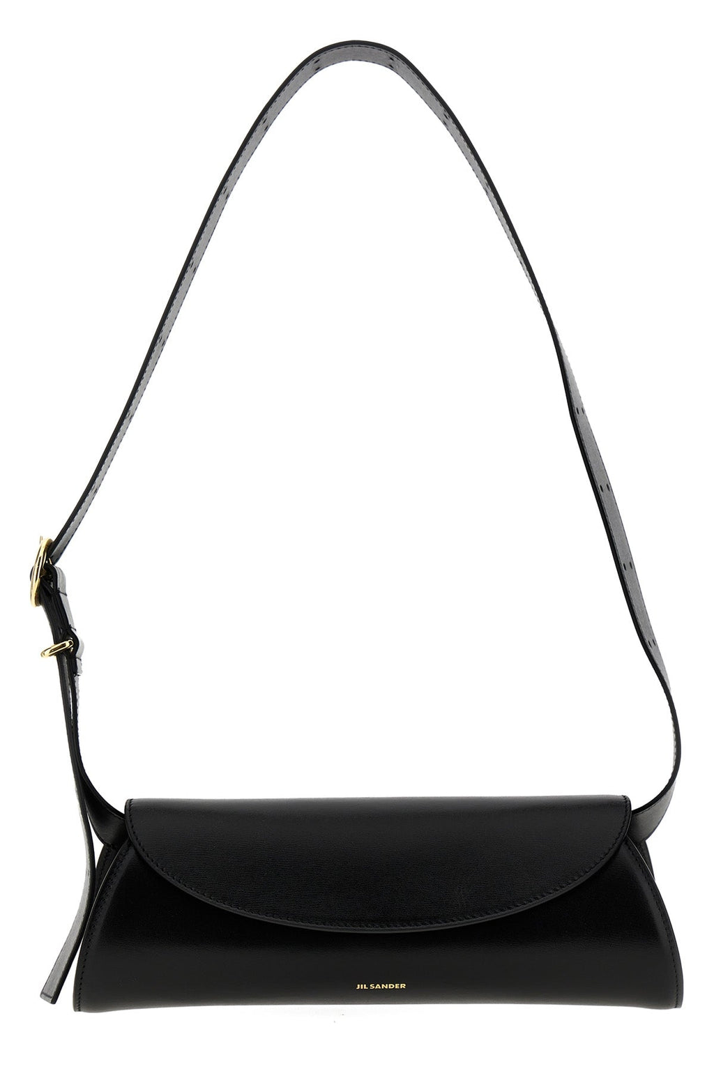 Jil Sander Cannolo Shoulder Bag With Gold-Tone Buckle