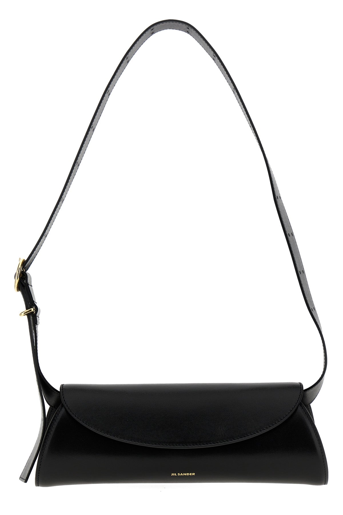 Jil Sander Cannolo Shoulder Bag With Gold-Tone Buckle