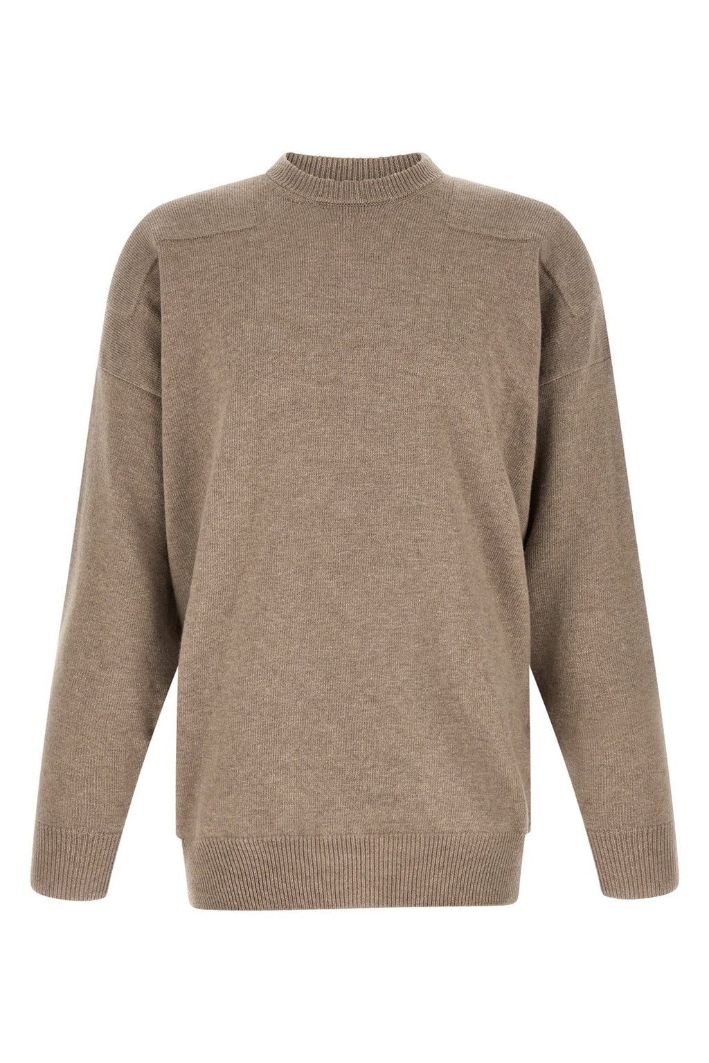 Mélange Wool Knit Sweater