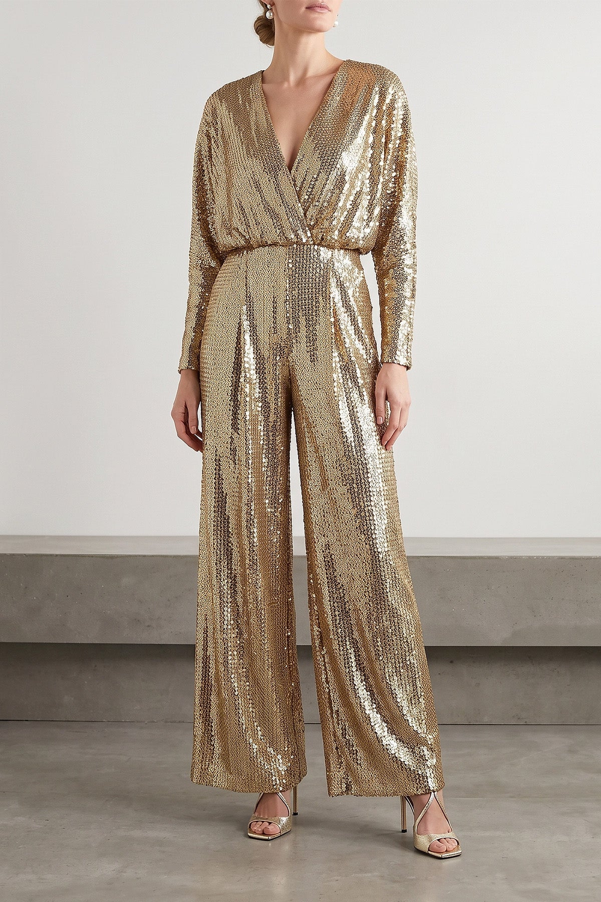Sequined Jersey Jumpsuit