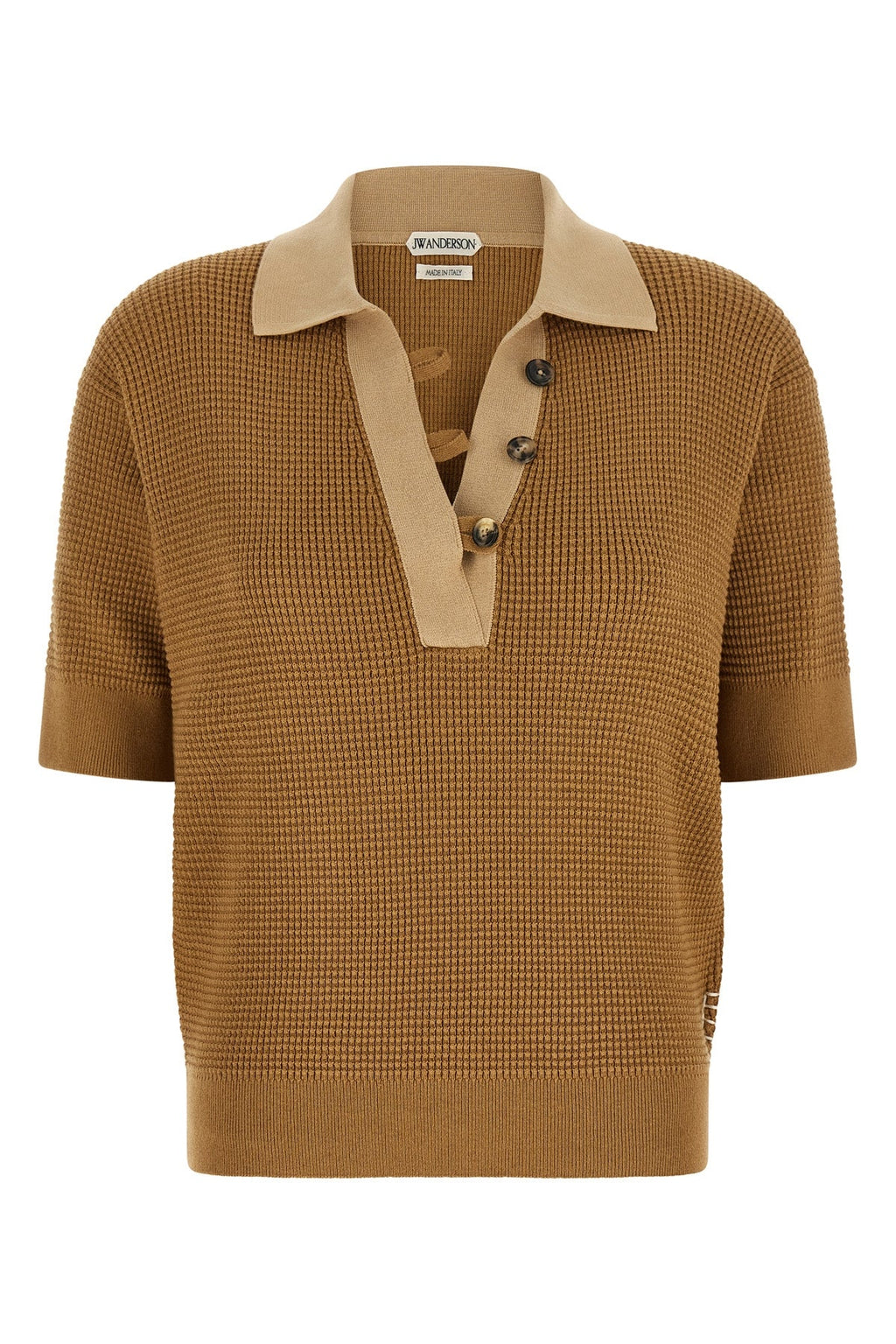 J.W.ANDERSON Polo Jumper With Metal Ring Details