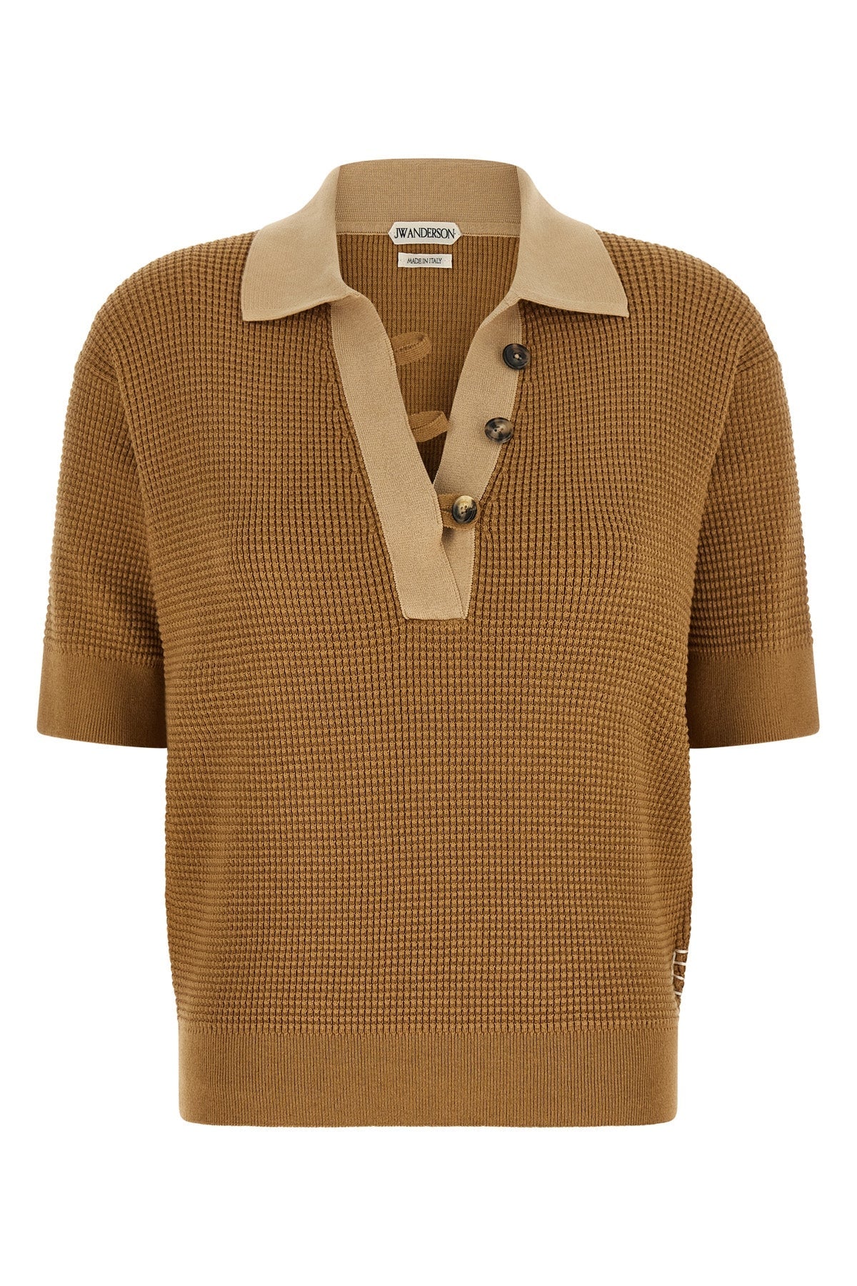 J.W.ANDERSON Polo Jumper With Metal Ring Details