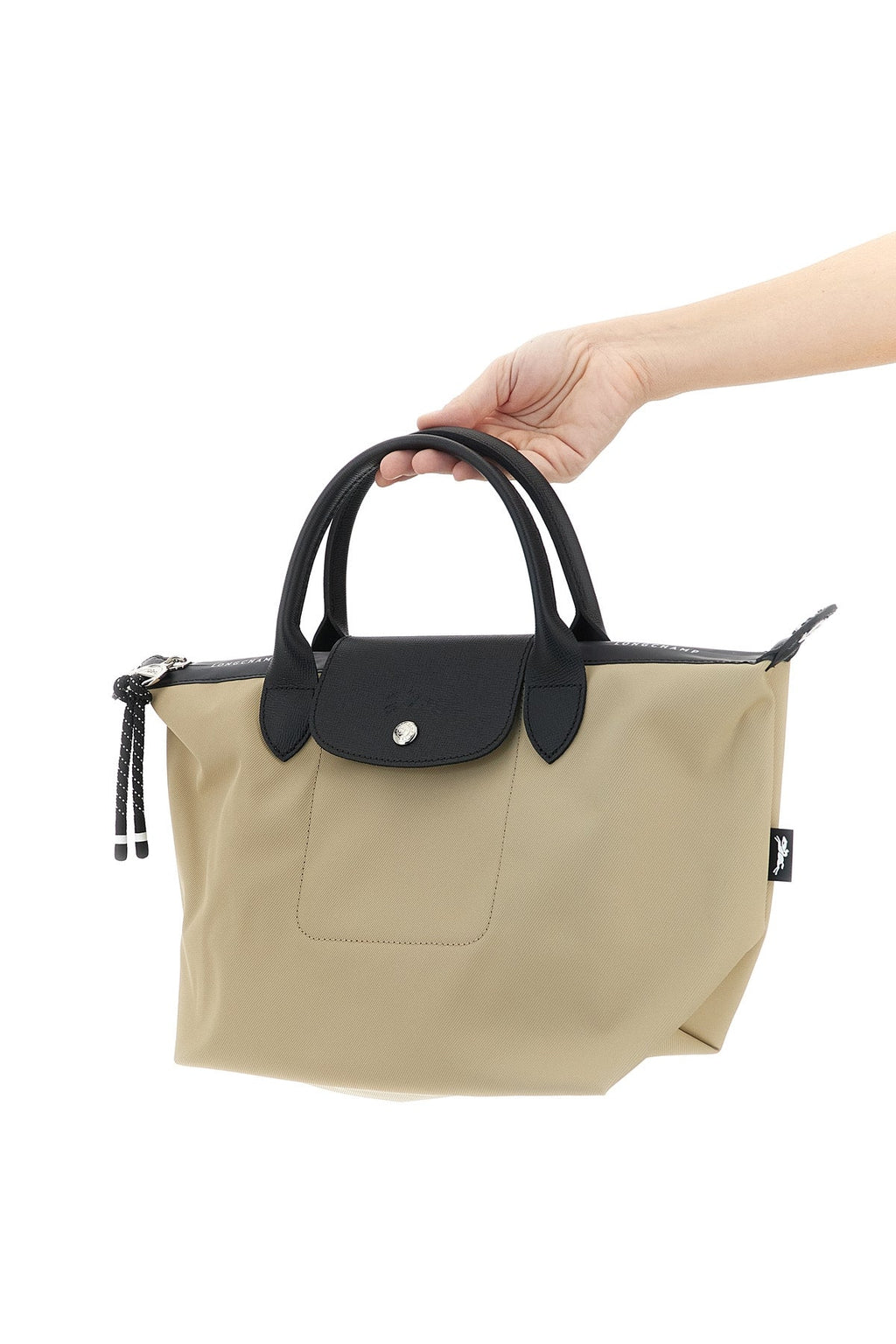 Longchamp Handbag With Braided Zip Pull