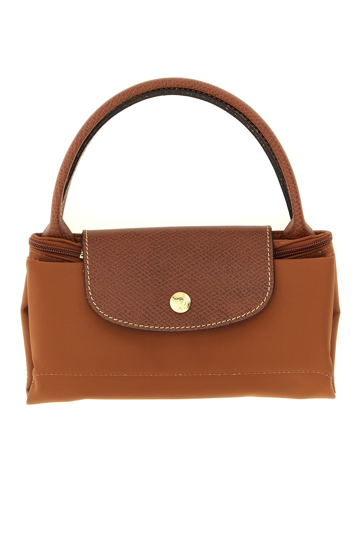 Longchamp Top Handle Bag with Leather Details