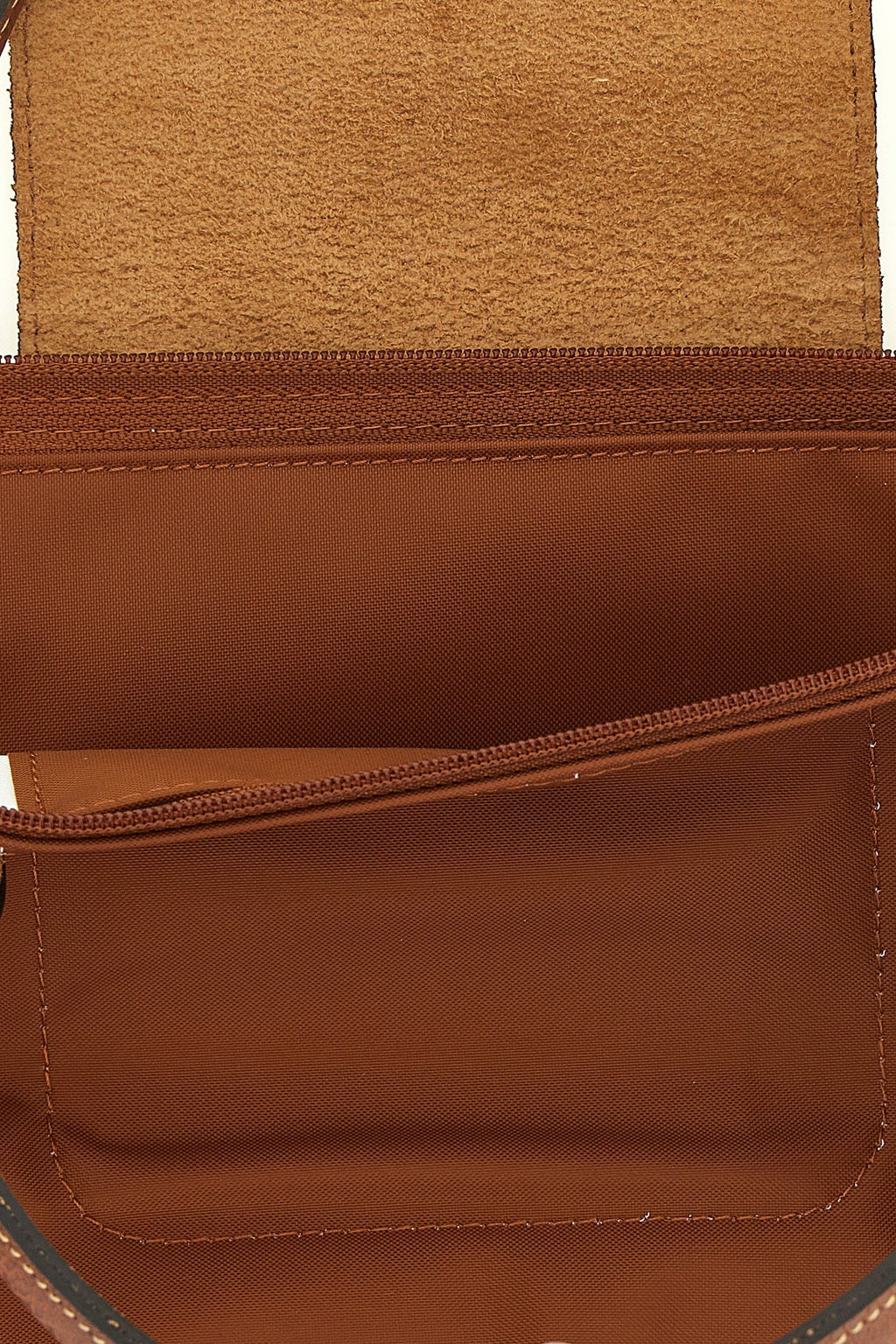 Longchamp Top Handle Bag with Leather Details