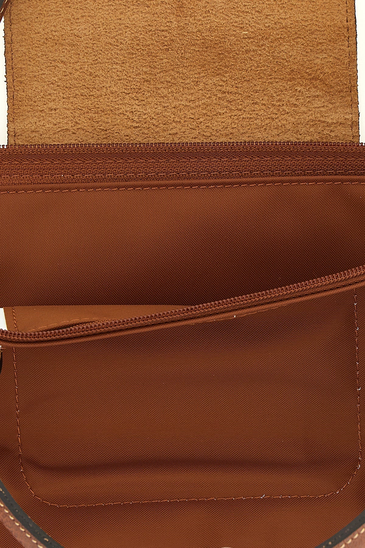 Longchamp Top Handle Bag with Leather Details
