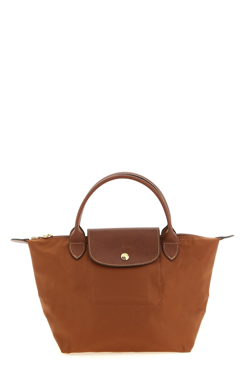 Longchamp Top Handle Bag with Leather Details