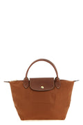 Longchamp Top Handle Bag with Leather Details