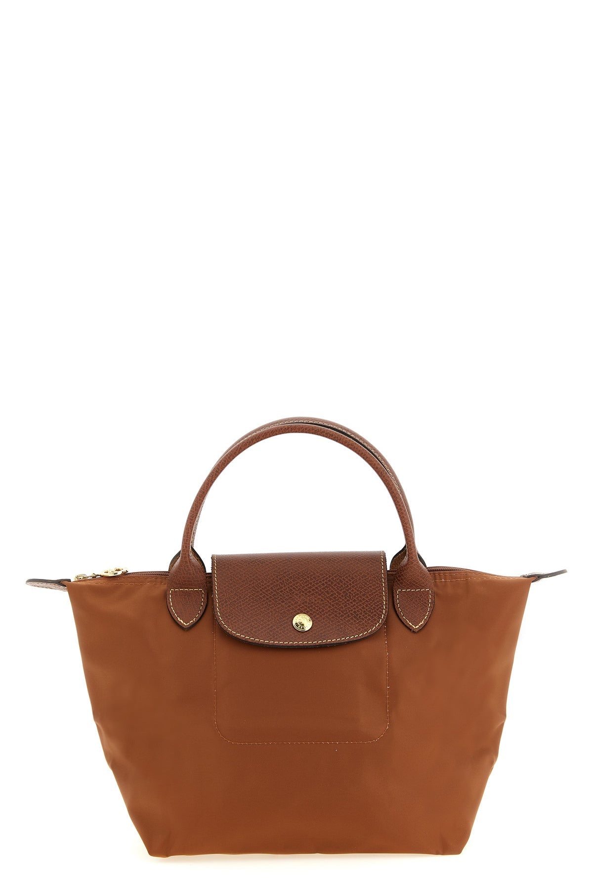 Longchamp Top Handle Bag with Leather Details