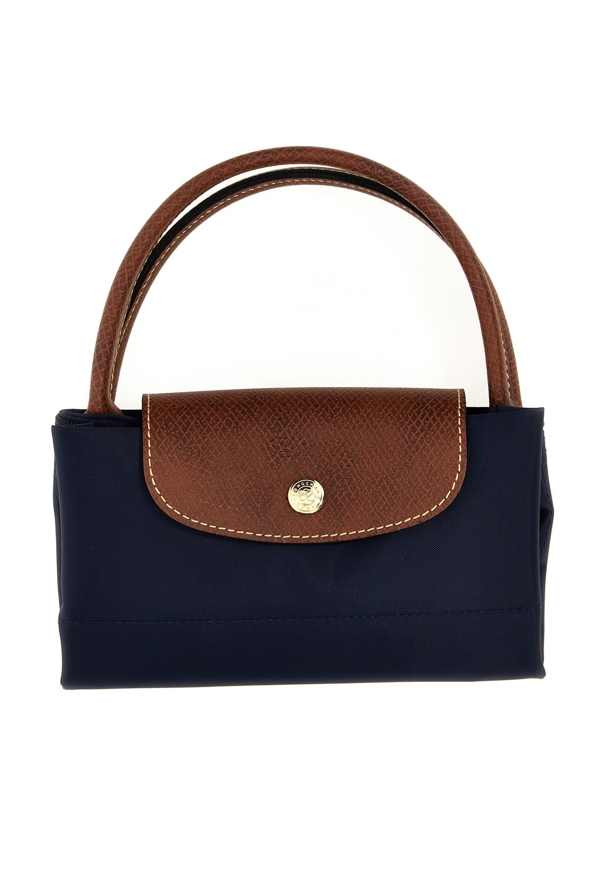LONGCHAMP Top-Handle Bag with Leather Flap