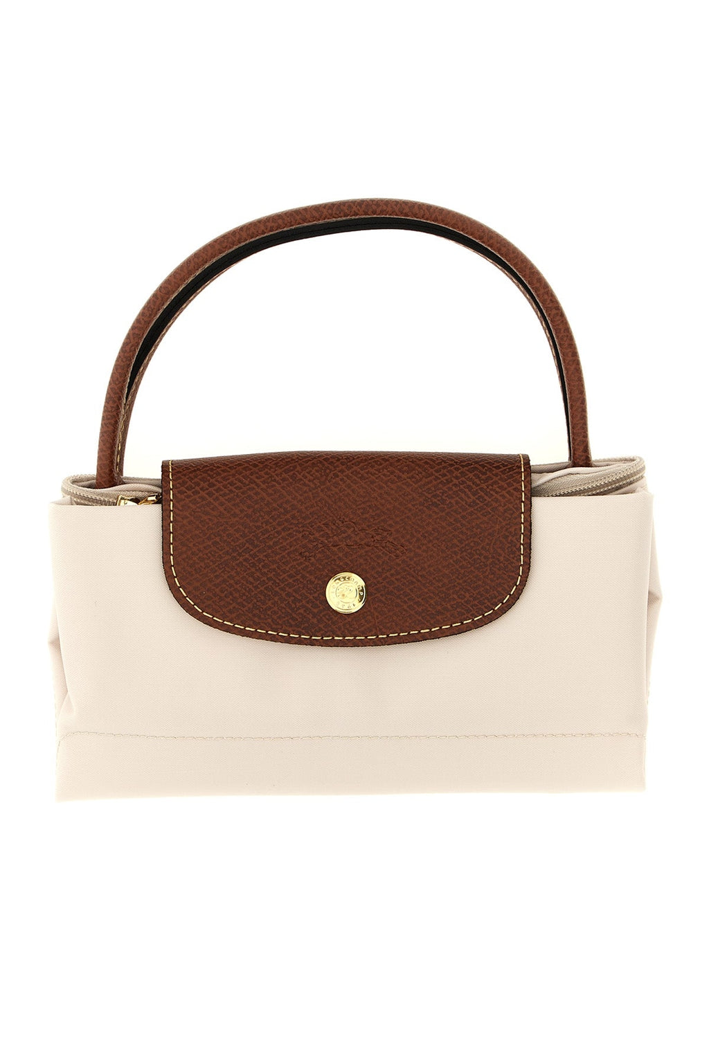 LONGCHAMP Top-Handle Bag with Leather Trim