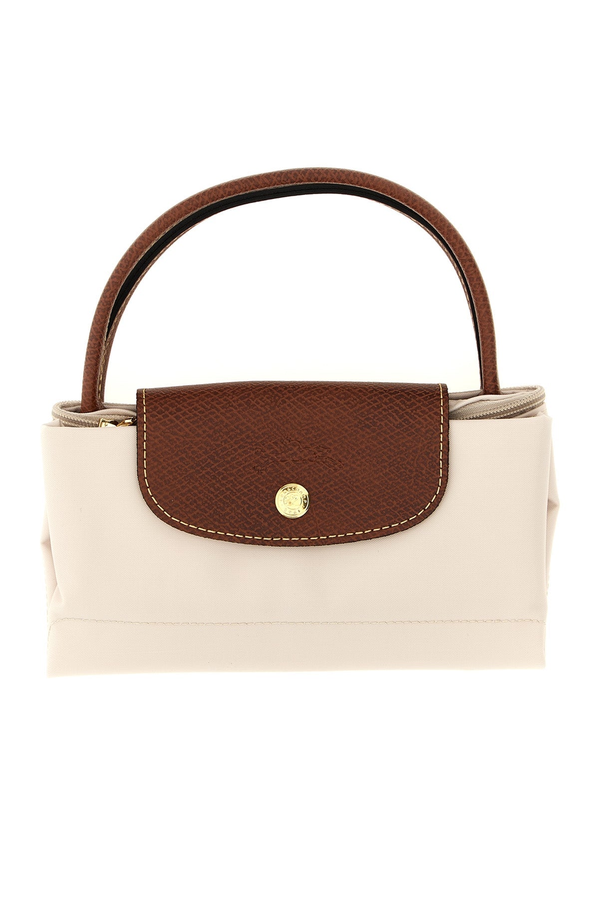LONGCHAMP Top-Handle Bag with Leather Trim