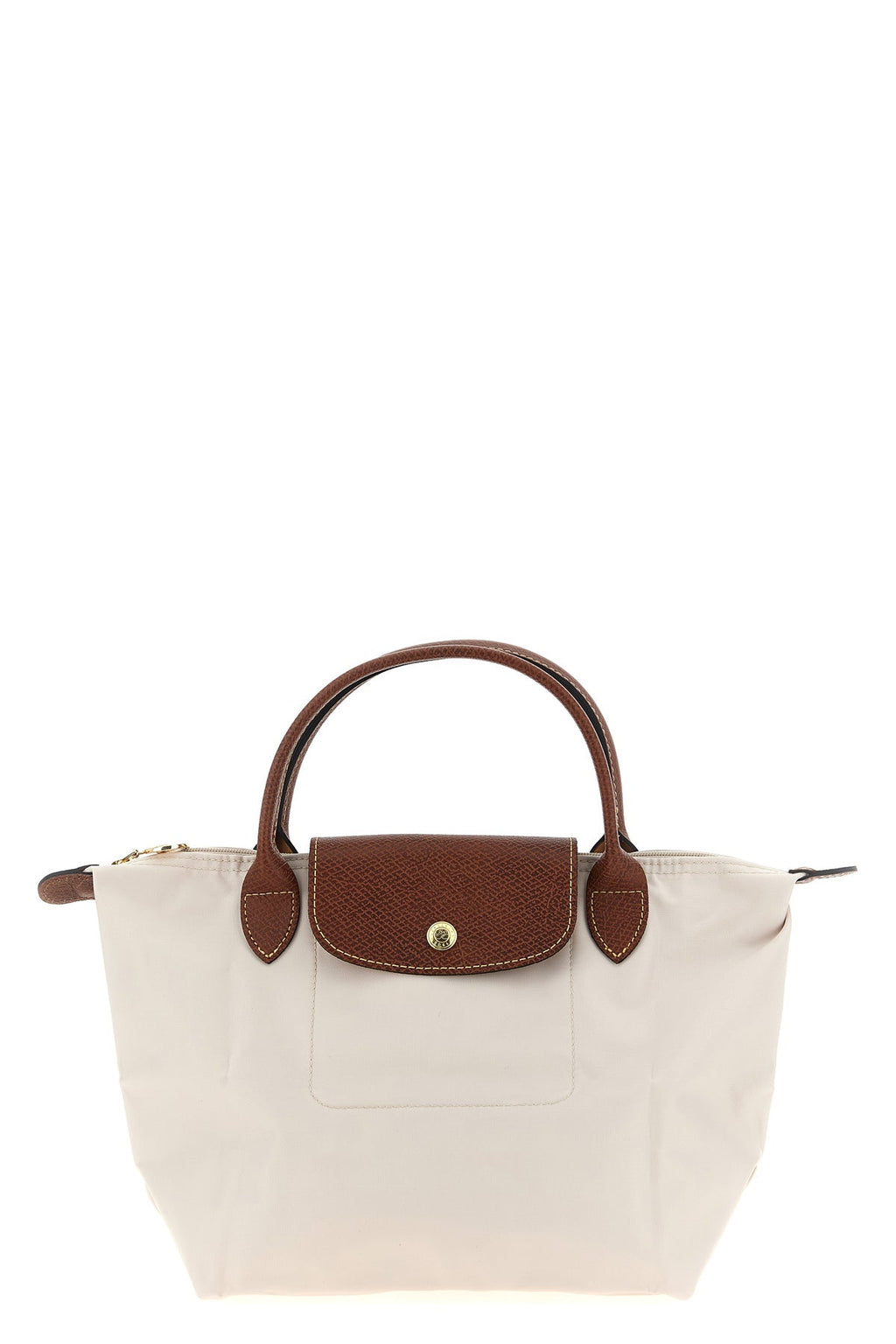 LONGCHAMP Top-Handle Bag with Leather Trim