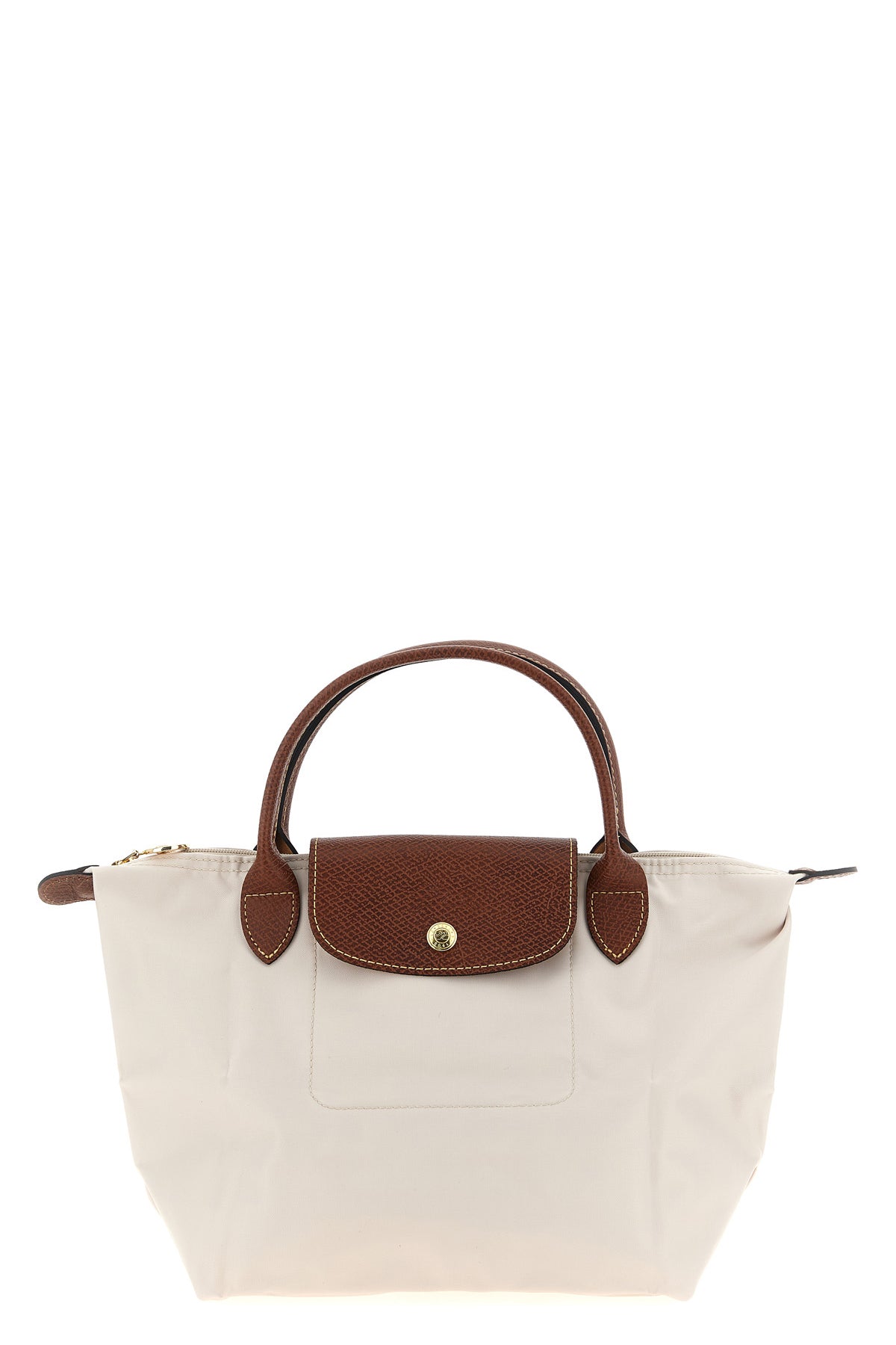 LONGCHAMP Top-Handle Bag with Leather Trim