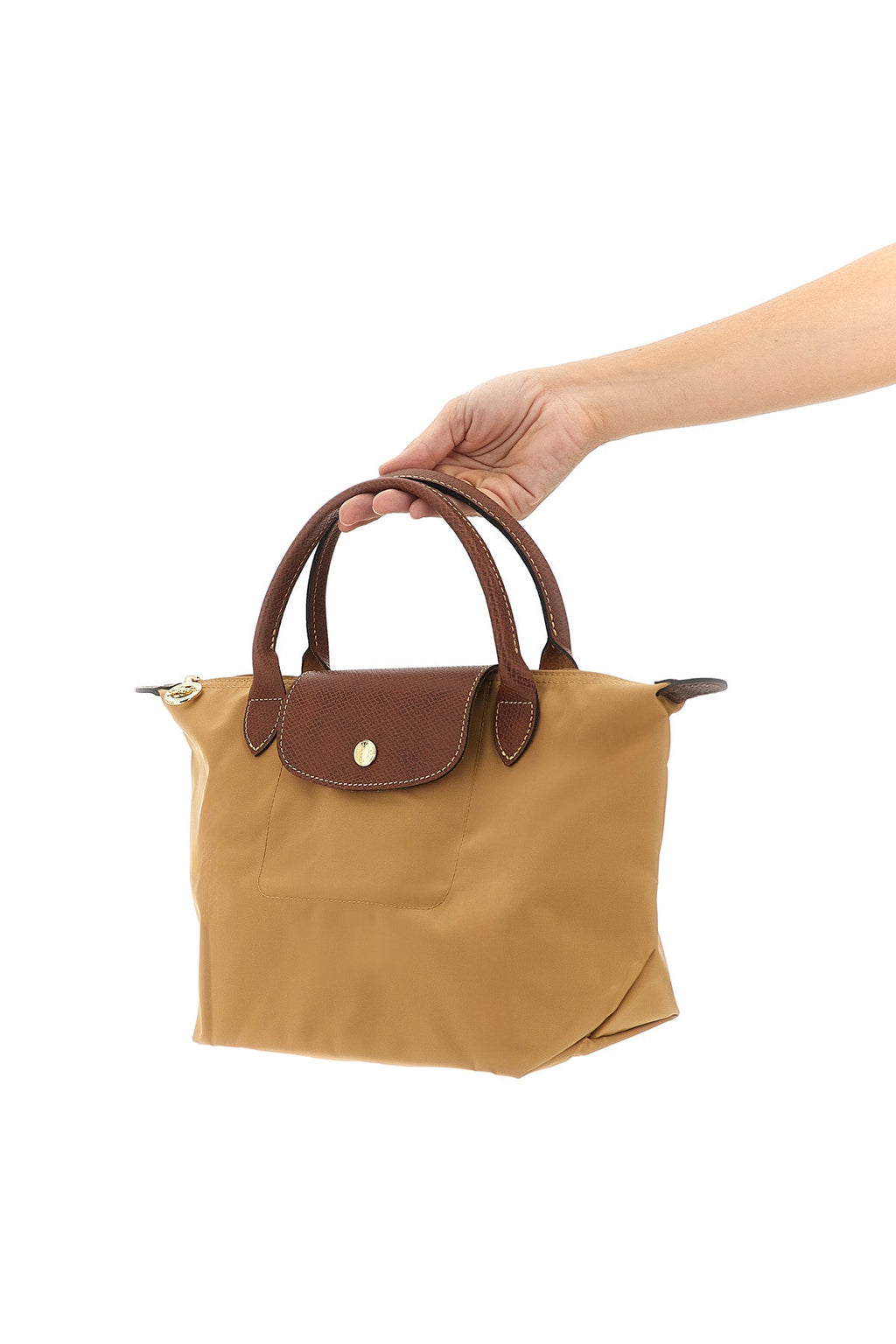 Longchamp Handbag with Leather Details